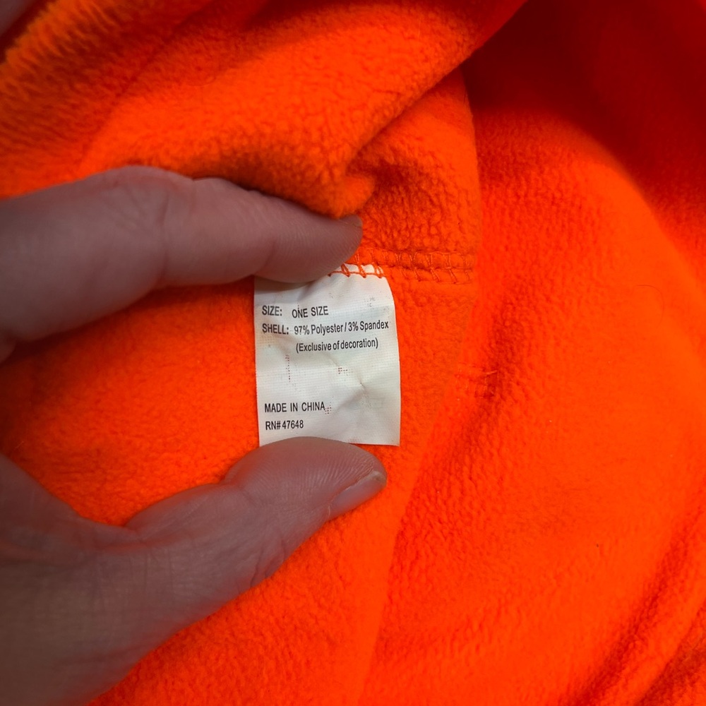 Gander Mountain Fleece Blaze Orange Hunting Skull Beanie - Picture 3 of 3